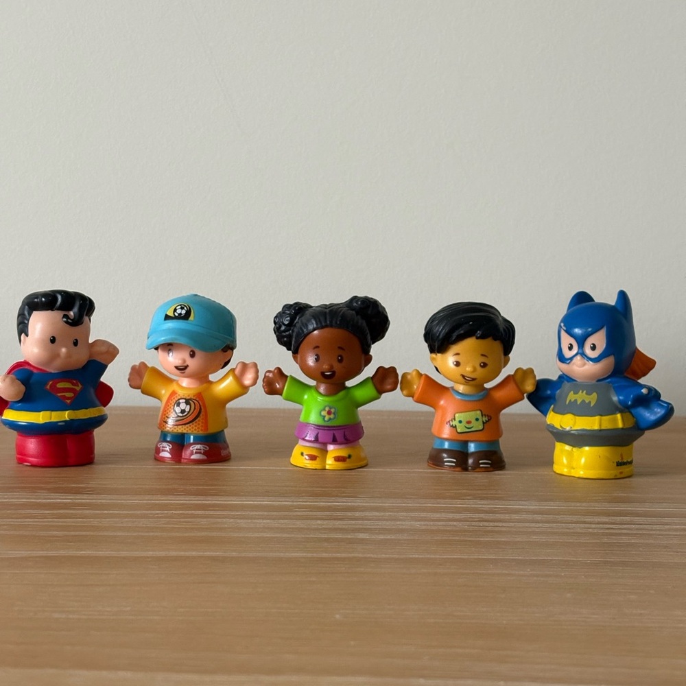 Fisher-Price Little People Superhero & Friends Lot of 5 Toddler Toys